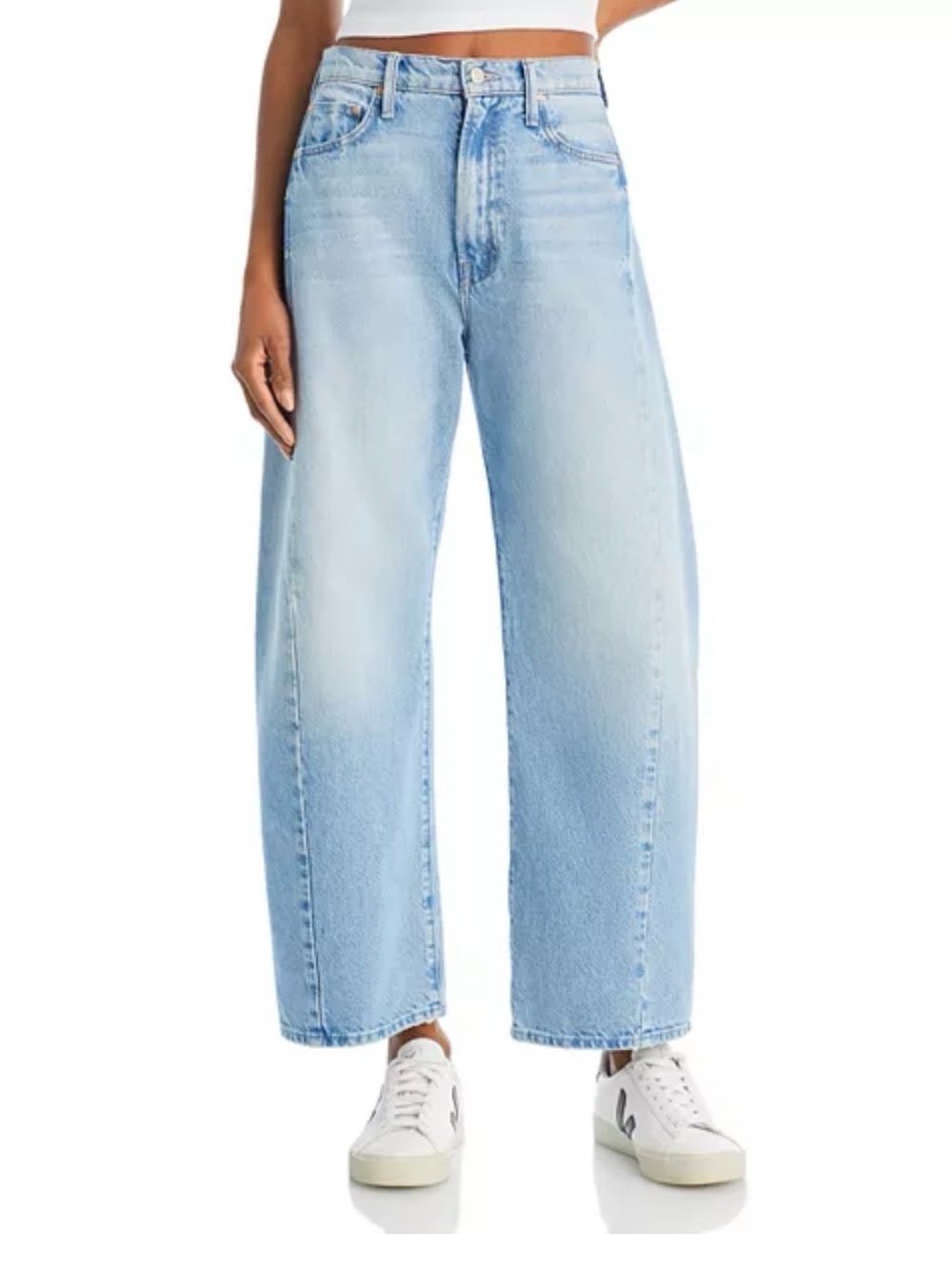 MOTHER The Half Pipe High Rise Ankle Wide Leg Jeans~ This is How I Roll - Picture 1 of 4